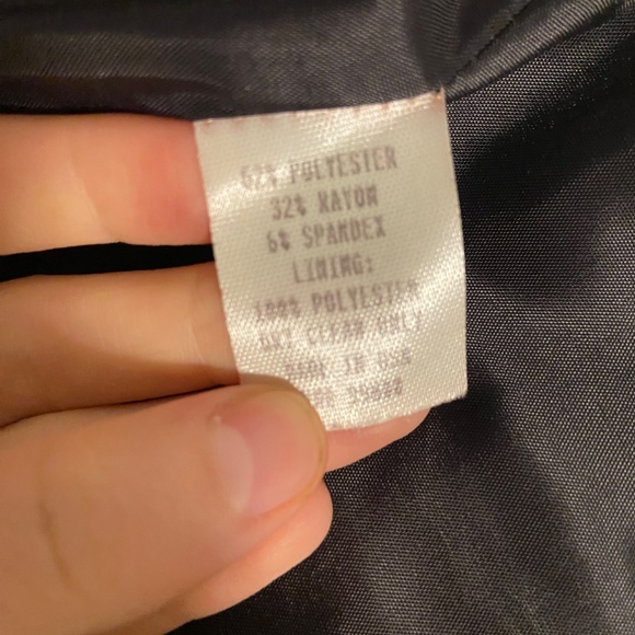 Marianne Chace | Vintage Gray Blazer with Black Trim | Size 4 - Picture 4 of 5